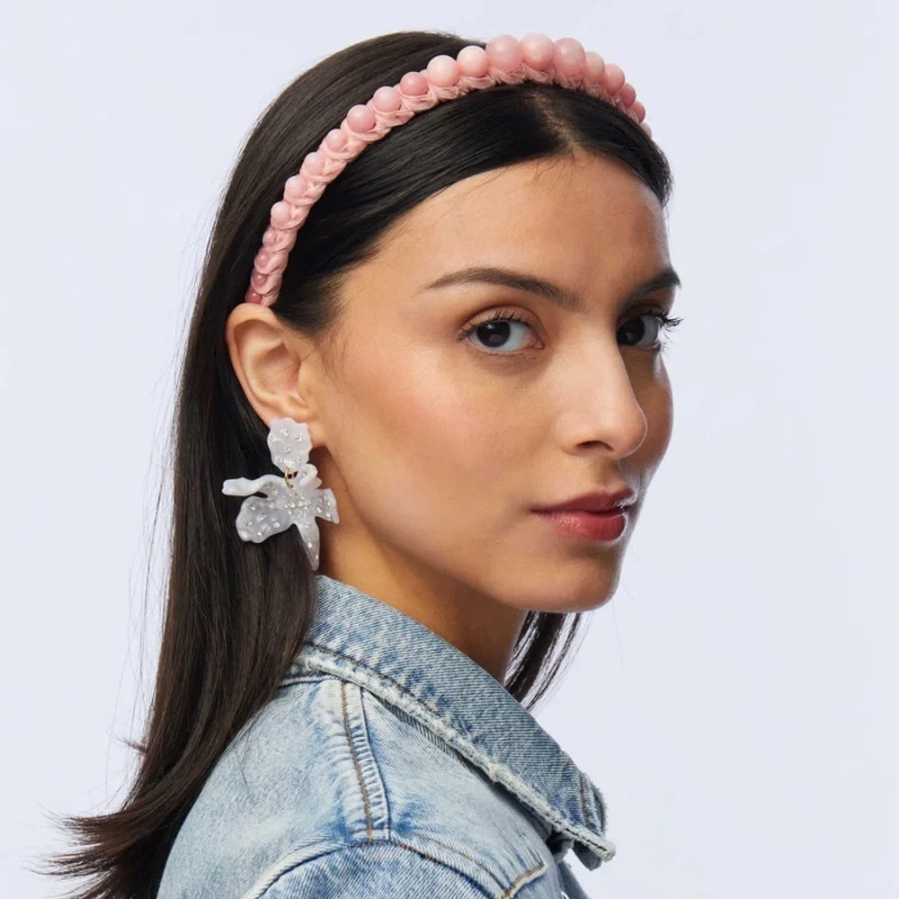 LELE SADOUGHI Graduated Stone Bead Headband - Rose (Price Firm)